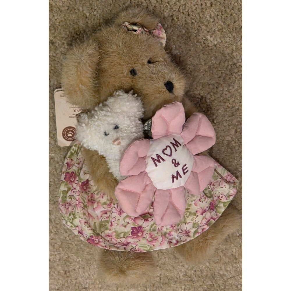 Boyds Bears The Head Bean Collection Mom & Me Plush Bear with Floral Dress
